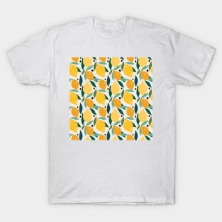 Simple Fruit fruity Lemons Summer Pattern T-Shirt